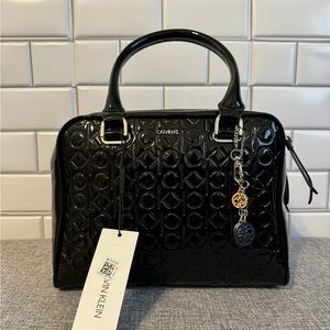 CALVIN KLEIN Marybelle Logo Satchel, NEW WITH TAGS